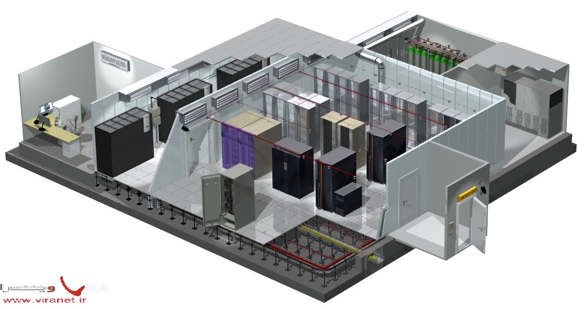 ساختار مرکز داده و اتاق سرور