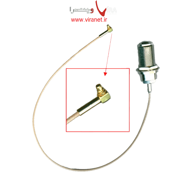 کابل پیگتیل با کانکتور MMCX_Nfemale میکروتیک ACMMCX