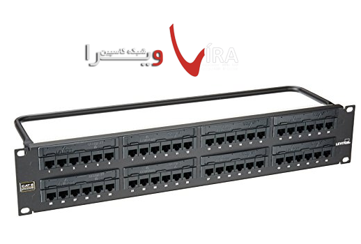 پچ پنل لویتون 48 پورت لودد LEVITON CAT 6 UTP LOADED