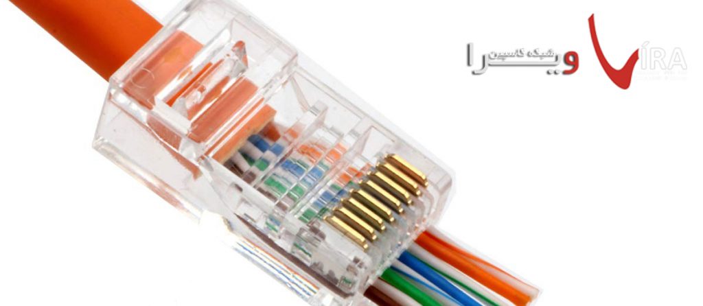 رنگ بندی و استاندارد کابل شبکه - رنگ بندی سوکت شبکه - ویرا شبکه کاسپین
